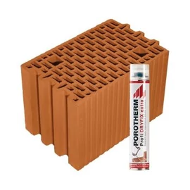 Porotherm 25 N+F Profi, tégla Dryfix
