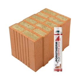 Porotherm 38 Thermo Profi tégla Dryfix