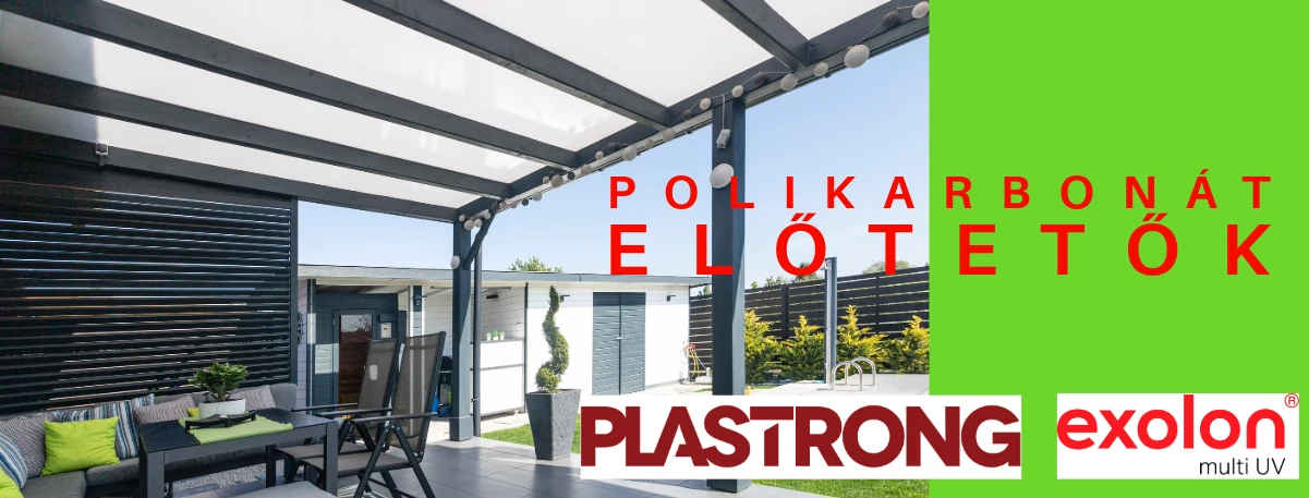 Polikarbonát előtető