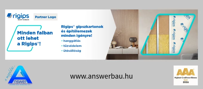 Rigips gipszkartonok